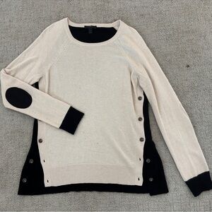 J. Crew Crew Neck Sweater with Elbow Patches